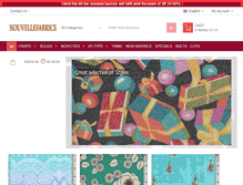 Tablet Screenshot of nouvellefabrics.com